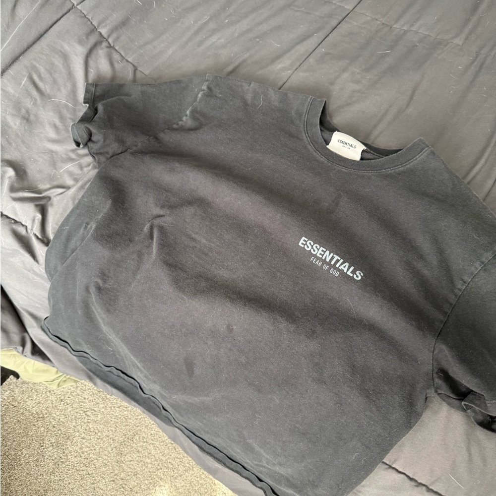 ESSENTIALS Men’s Black Logo Sweatshirt